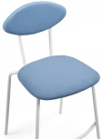 Полубарный стул Woodville Коумо катания дасти блю / белый матовый 516476