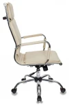 Кресло руководителя Бюрократ Ch-993 слоновая кость эко.кожа крестовина металл хром
