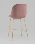 Стул полубарный Stool Group Beetle со спинкой темно-розовый УТ000006593