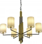 Подвесная люстра ST Luce Gloria SL1638.303.06 Латунь/Серый E14 6*42W (220V, на цепи)