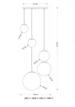 Подвесной светильник Globo Varus 15855-5 (220V, на проводе, шарики)