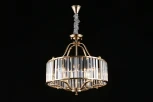 Подвесная люстра Aployt Romen APL.809.03.06 (220V, хрусталь, на цепи, свеча, круглые)