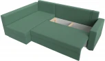 Диван угловой Мансберг левый угол (Зеленый/Рогожка) Лига Диванов арт.121540L