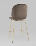 Стул полубарный Stool Group Beetle со спинкой коричневый УТ000025453