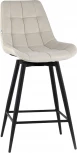 Стул полубарный Флекс с поворотным механизмом велюр бежевый Stool Group арт.УТ000040027