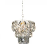 Подвесная люстра Vitaluce V5262-0/6+1 (220V, хрусталь, на цепи, круглые)
