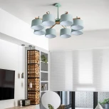 Потолочная люстра на штанге Even 8 Olive ImperiumLoft Even01 (178372-26) (220V)