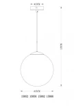 Подвесной светильник Globo Varus 15856 (220V, на проводе, шар)