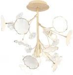 Потолочная люстра на штанге Crystal Lux MARGO PL4 (220V, цветы)