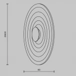 Настенный светильник Maytoni Nami MOD400WL-L5GR3K (LED, 220V, круглые)