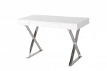 Стол-Консоль IST-CASA Рокки MJ-001, 120х55х76 см, белый, серебро