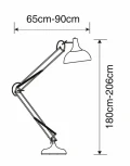 Торшер Arte Lamp Goliath A2487PN-1BK