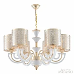 Подвесная люстра Arte Milano Florentia-8857 308857/6 Wh/Gd (220V, на цепи)