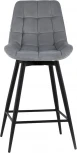 Стул полубарный Флекс с поворотным механизмом велюр велютто серый Stool Group арт.УТ000040029