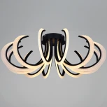 Потолочная люстра светодиодная с пультом и ночным режимом Reluce 74390-0.3-12L black (Умный дом)