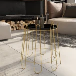 Столик журнальный SHT-CT6 золото/черный муар от фабрики Mebelik