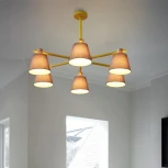 Потолочная люстра на штанге Natura A Green 8 ImperiumLoft Naturaag01 (177994-26) (220V)