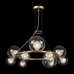 Подвесная люстра Freya Duo FR5139PL-10MG (220V, на тросе, шарики, молекулы)