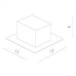 Встраиваемый точечный светильник Arte Lamp Cardani Piccolo A5941PL-1BK (220V)