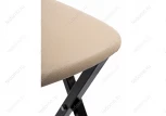 Стул Woodville на металлокаркасе Elevis ваниль крап / темный мусс 454005