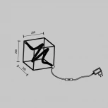 Настольная лампа Maytoni Membrane MOD345TL-L11BS3K (LED, 220V, выключатель, куб)