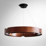 Подвесной светильник Wi-Fi Range 1 D70 Red Wood ImperiumLoft Range01 (LED, 220V, пульт управления, на тросе, кольцо)