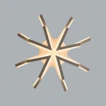 Потолочная люстра Lumion Alberta 8029/65CL белый/белый, металл/акрил с ПДУ LED 65W 3000-6000К 220V (круглые)