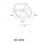 Встраиваемый точечный светильник Arte Lamp Invisible A9284PL-1WH (220V)