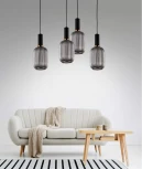 Подвесной светильник Lumina Deco Rico LDP 1218-1 GY+BK