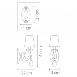 Бра Osgona Cappa 691612 (220V, подвески)