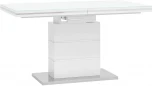 Стол обеденный Stool Group Глазго раскладной 140-170*80 глянцевый белый УТ000003500