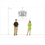 Подвесная люстра MW-Light Валенсия 299011308 (220V, на цепи)