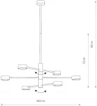 Потолочная люстра на штанге Nowodvorski Orbit White 7942 (220V)