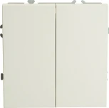 Переключатель двухклавишный (белый) Stekker Эмили 49869