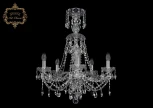 Подвесная люстра с хрустальными подвесками Art Classic 11.21 11.21.5.200.XL-68.Cr.Sp (220V, на цепи, подсвечник, свеча)