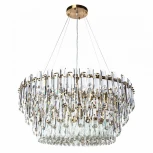 Подвесная люстра каскадная Divinare Bellatrix 3510/17 SP-18 (220V, хрусталь, на тросе)