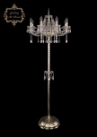 Торшер Art Classic 13.12 13.12.8.195.P.h-160.Gd.Sp (220V, хрусталь, подвески, подсвечник, свеча, под старину)
