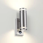 Уличный настенный светильник с датчиком движения и освещенности Motto 6604/2W Odeon Light