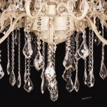 Подвесная большая люстра Omnilux Taranto OML-74403-27 (220V, подвески, на цепи, подсвечник, свеча)