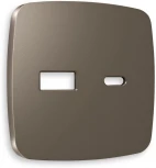 Лицевая панель Ambrella Volt OMEGA (Темная бронза матовый) для розетки 2USB тип A+C QUANT OP6410