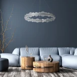 Подвесной светильник DeMarkt Платлинг 661019001 (LED, 220V, пульт управления, на тросе, кольцо)