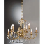 Подвесная люстра Nervilamp 583 583/6+3 (220V, на цепи, подсвечник, свеча)