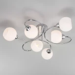 Потолочная люстра на штанге Eurosvet Tulia 30136/6 хром (220V, шарики)