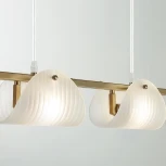 Подвесной светильник Lumion Fioro 6571/4C медный/белый/металл/стекло E14 4*60W 220V (на проводе)