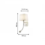 Бра на гибкой ножке для чтения Favourite Baumwolle 1687-2W (220V)