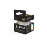 Лампочка светодиодная GU5.3 5 Вт 500 lm 2700K теплое белое свечение Gauss 101505105