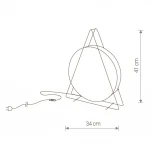 Интерьерная настольная лампа Nowodvorski Wheel 9032