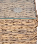 Журнальный столик плетеный (гиацинт), цвет соломенный 4SIS Лунго YH-S4019G-TW