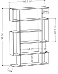Стеллаж прямой LEVE MITO BOOKCASE