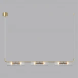 Подвесной светильник Lumion Toronto 6560/6 золотой/прозрачный/металл/стекло G9 6*20W 220V (на проводе)